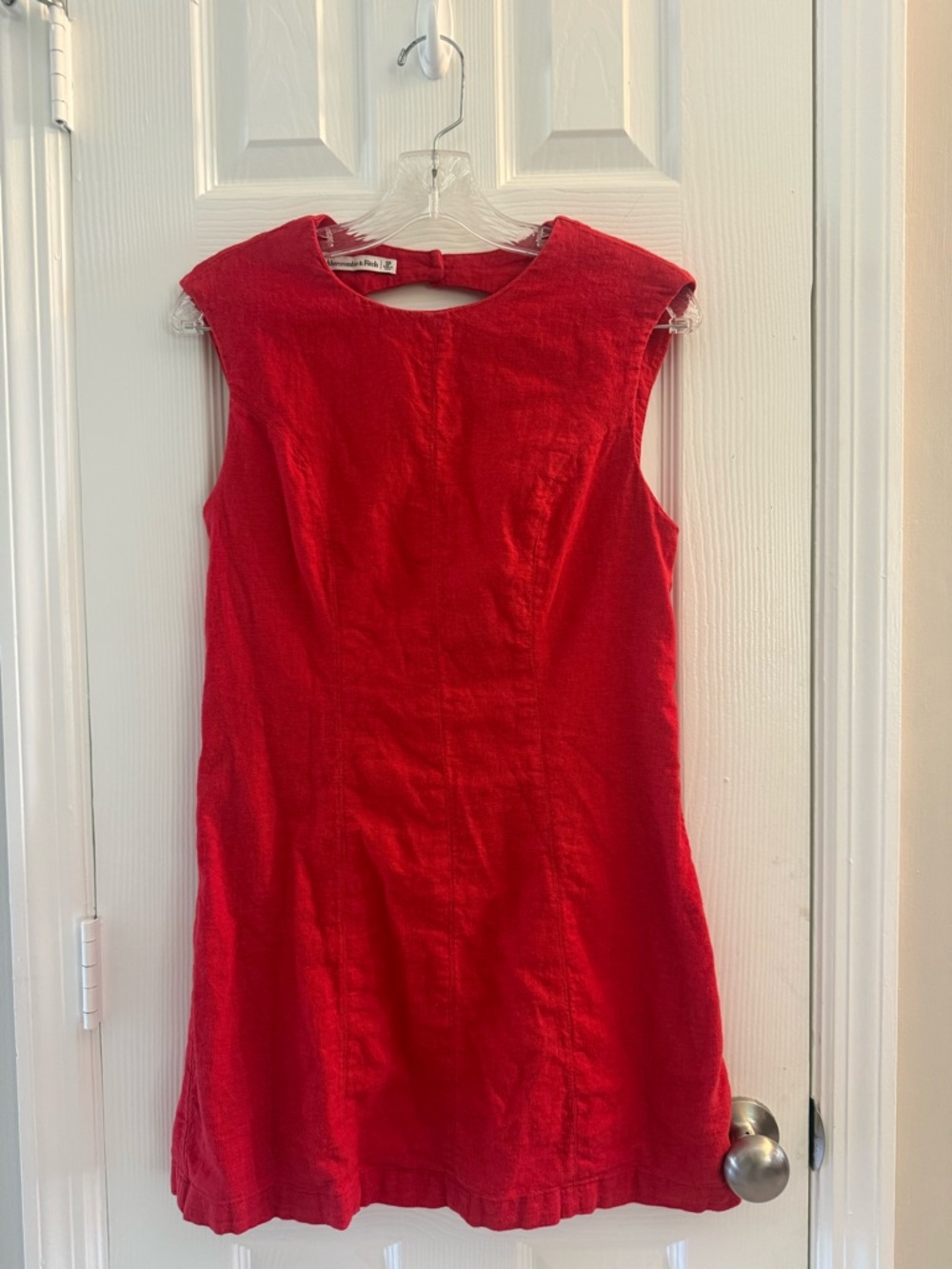 Abercrombie & Fitch Red Linen Blend Dress